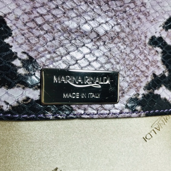 Marina Rinaldi Snakeskin Crossbody Clutch Bag - Picture 9 of 15